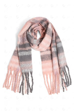 Load image into Gallery viewer, PLAID PATTERN SCARF PINK SCARVES
