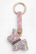Load image into Gallery viewer, PUPPY KEYCHAIN/BAG CHARM WHITE/PINK KEYCHAINS
