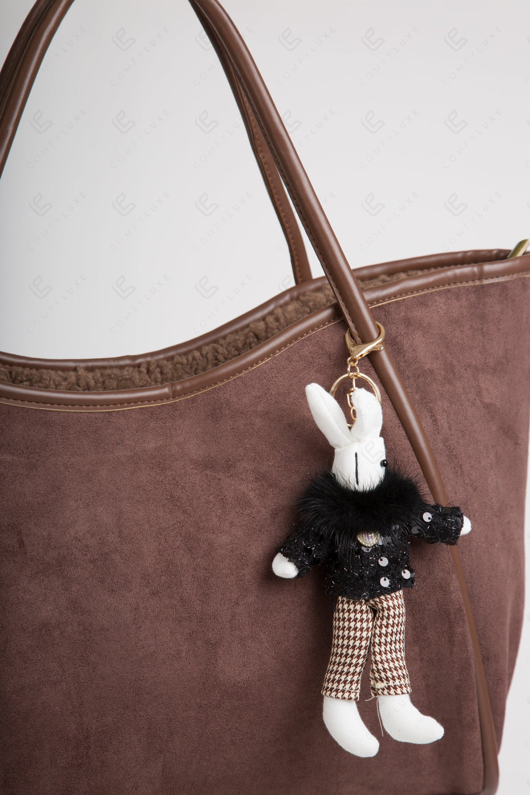 RABBIT IN PANTS KEYCHAIN/BAG CHARM KEYCHAINS