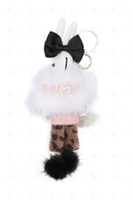 Load image into Gallery viewer, RABBIT IN PANTS KEYCHAIN/BAG CHARM PINK KEYCHAINS
