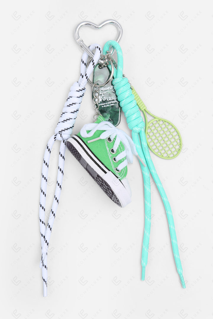 SNEAKER KEYCHAIN/BAG CHARM GREEN KEYCHAINS