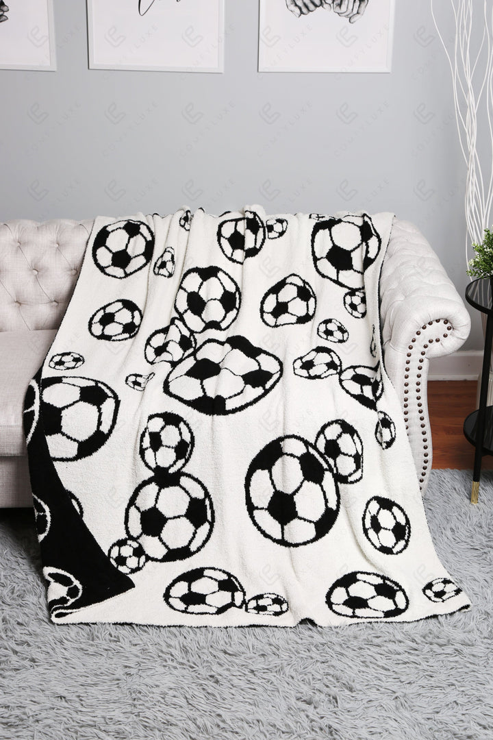 Jcl4327 Black Throw Blankets