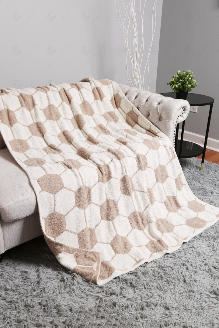 Jcl4328 Beige Throw Blankets