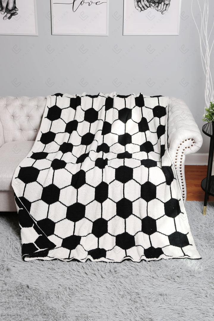 Jcl4328 Black Throw Blankets