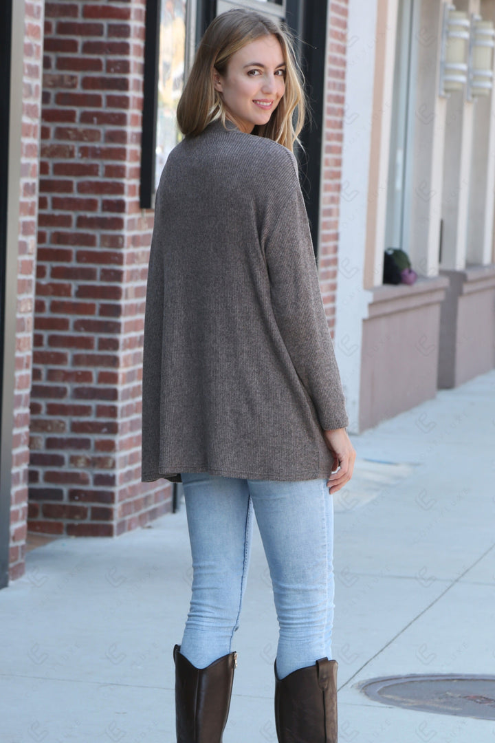 SOLID COLOR CARDIGAN APPAREL