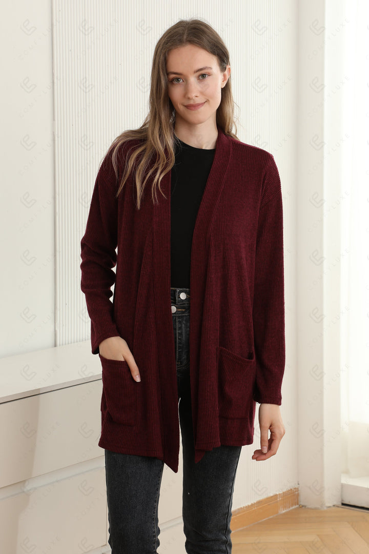 SOLID COLOR CARDIGAN APPAREL