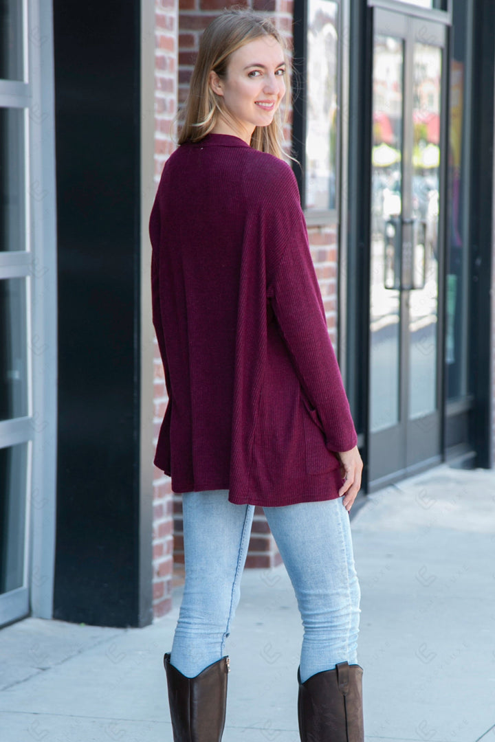 SOLID COLOR CARDIGAN APPAREL
