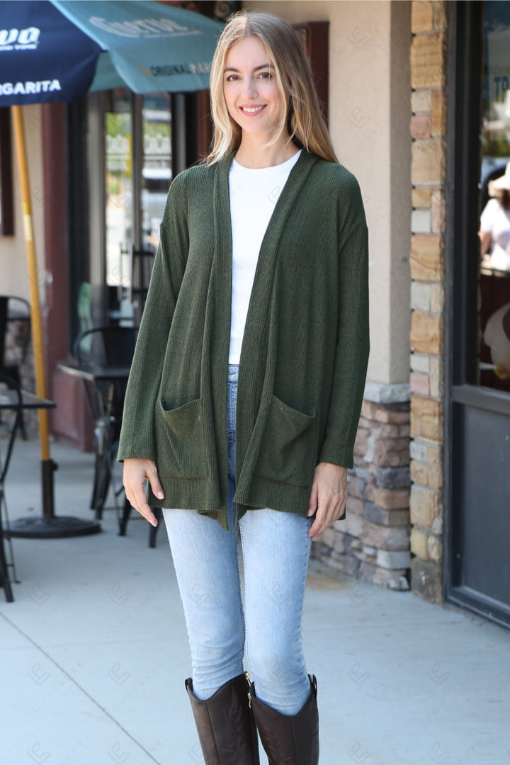 SOLID COLOR CARDIGAN APPAREL