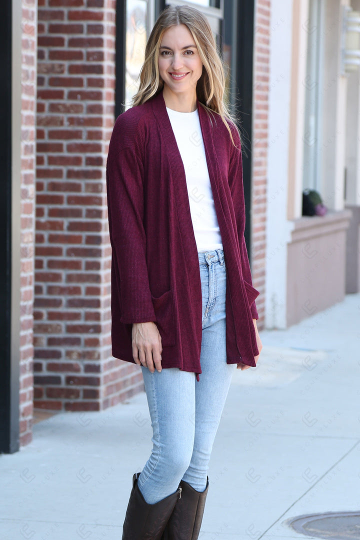 SOLID COLOR CARDIGAN APPAREL
