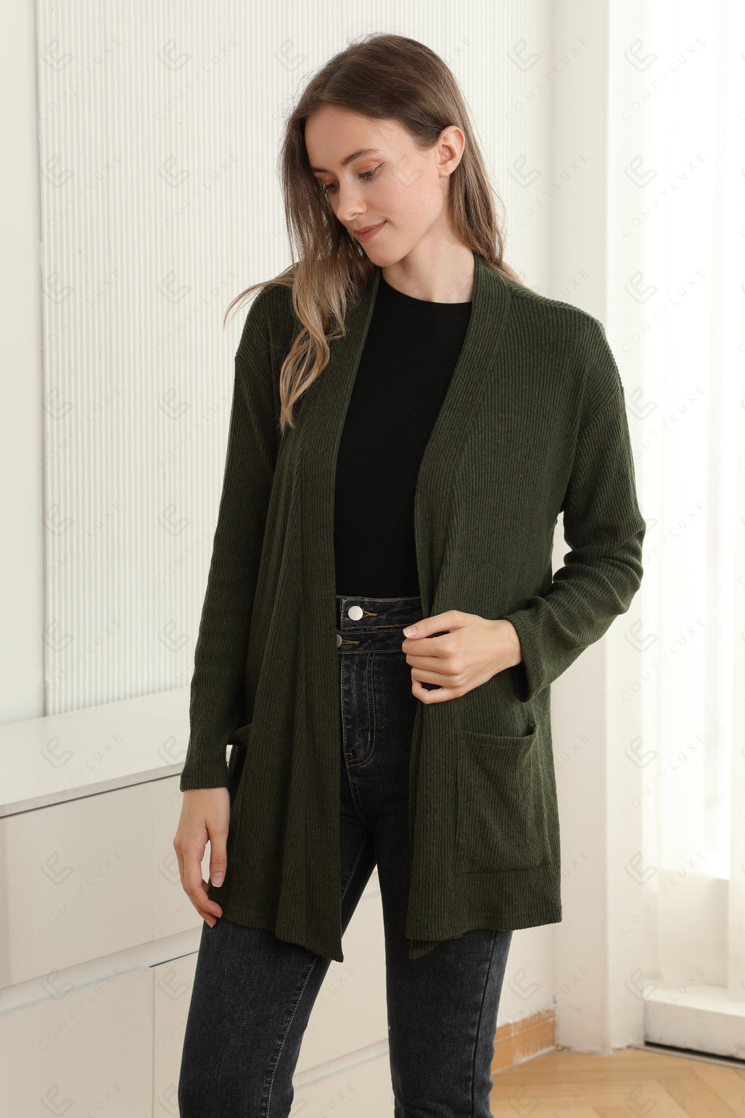 SOLID COLOR CARDIGAN APPAREL