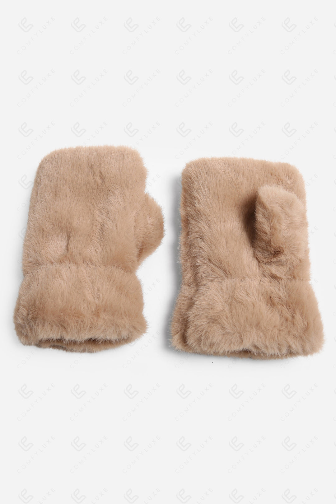 SOLID COLOR FINGERLESS MITTENS GLOVES
