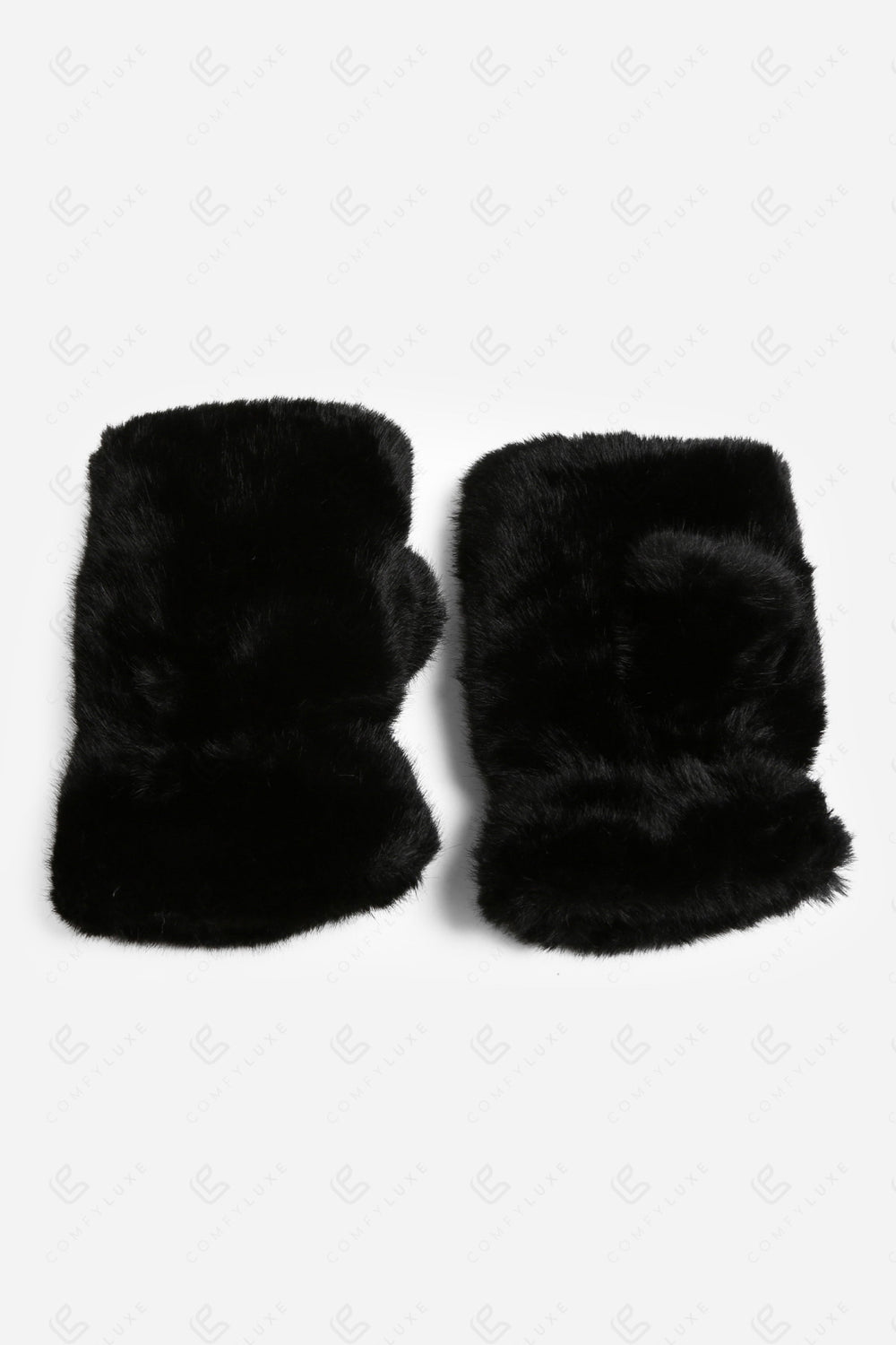 SOLID COLOR FINGERLESS MITTENS GLOVES