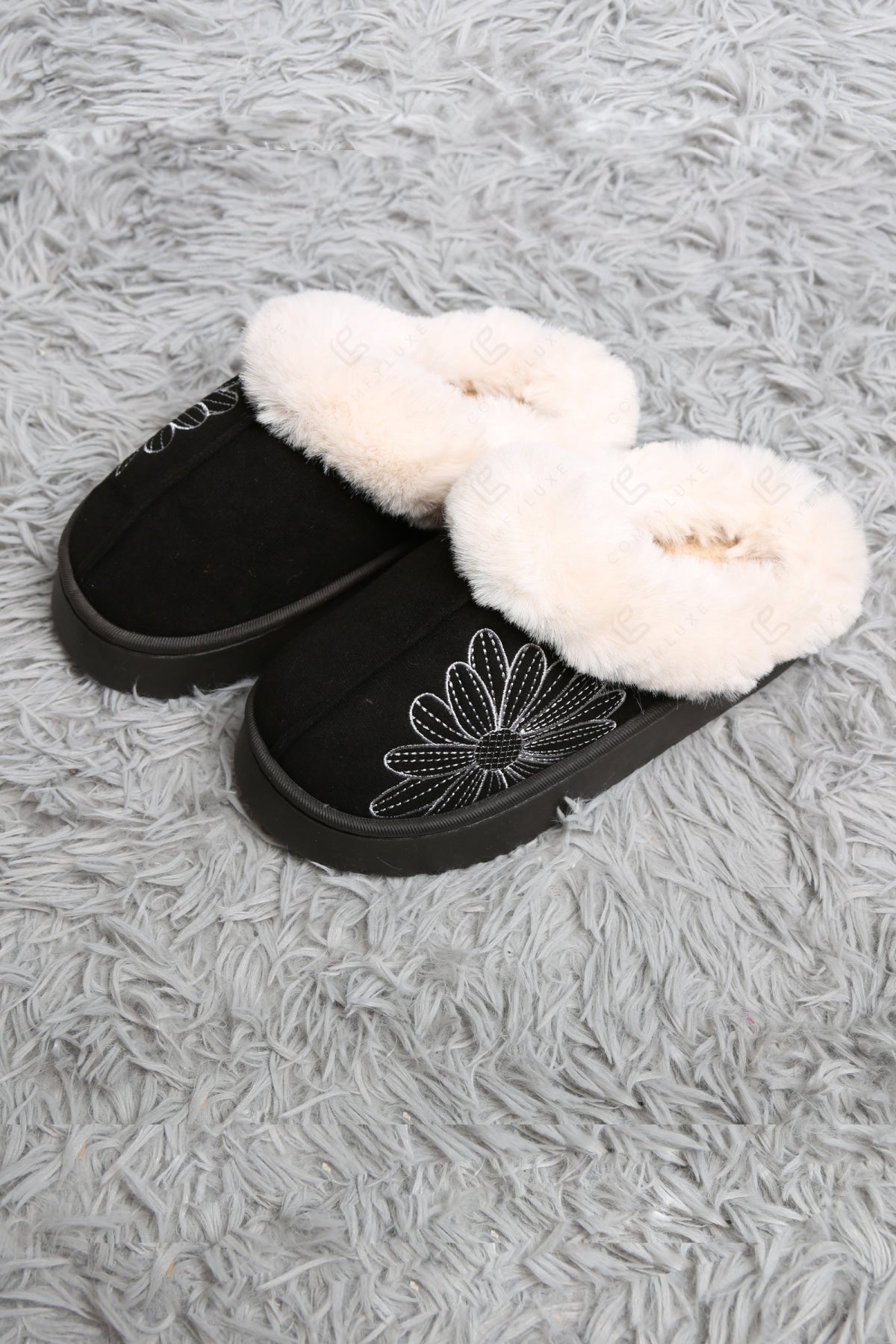 SOLID COLOR & FLORAL PATTERN MULE SLIPPERS SLIPPERS/SLIDES