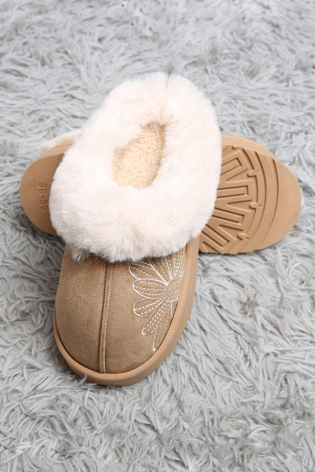 SOLID COLOR &amp; FLORAL PATTERN MULE SLIPPERS SLIPPERS/SLIDES