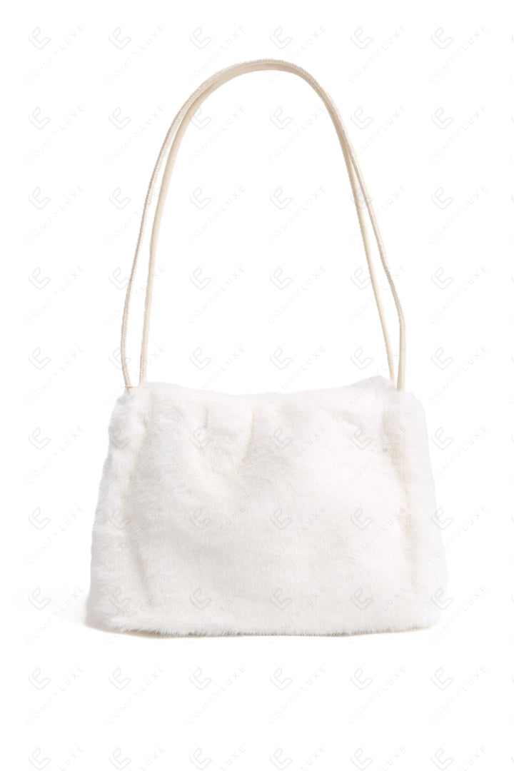 SOLID COLOR HANDBAG WHITE BAGS