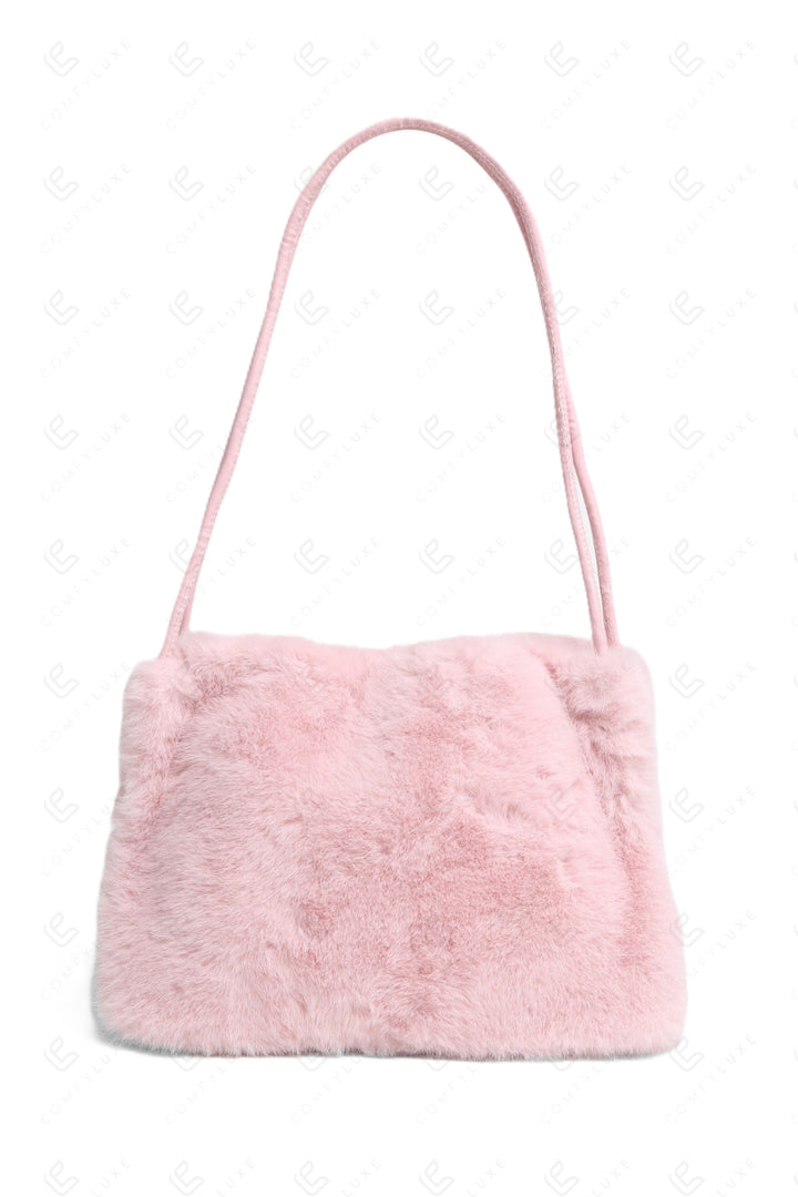 SOLID COLOR HANDBAG PINK BAGS