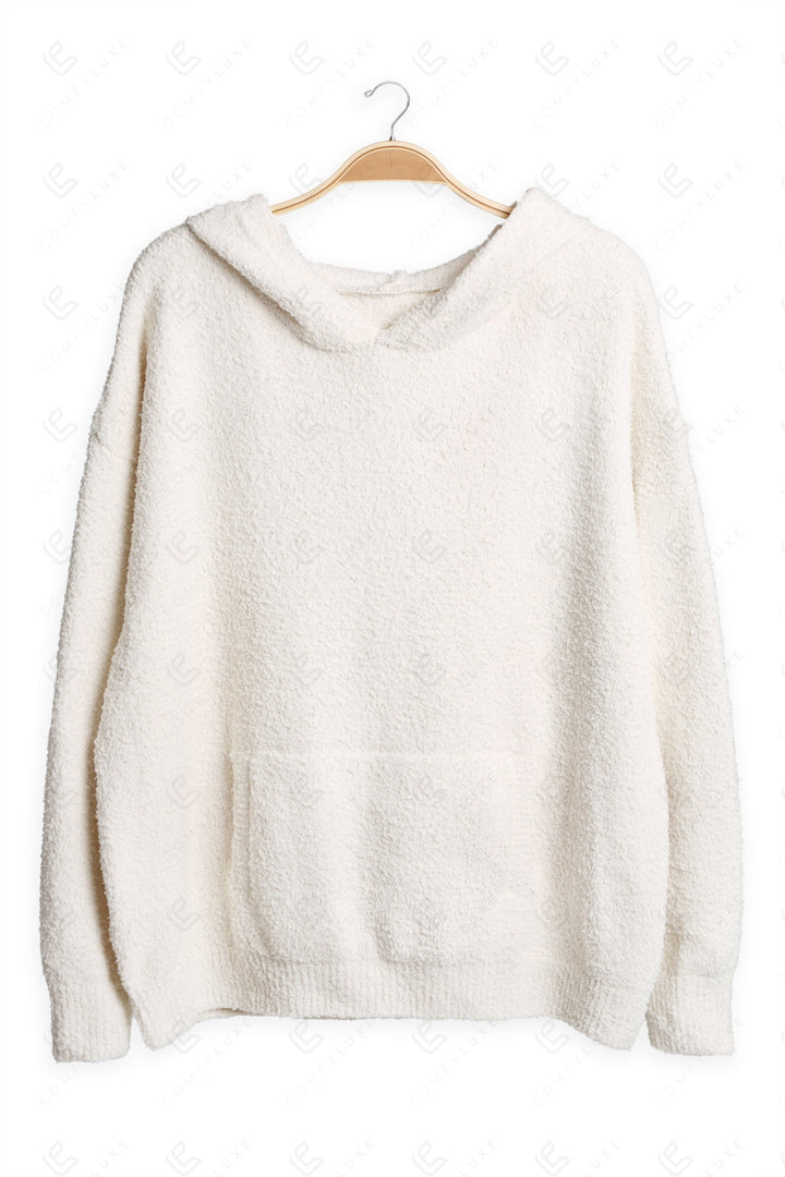 SOLID COLOR HOODIE IVORY APPAREL