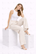 Load image into Gallery viewer, SOLID COLOR LINEN PANTS APPAREL

