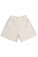 Load image into Gallery viewer, SOLID LINEN SHORTS BEIGE APPAREL

