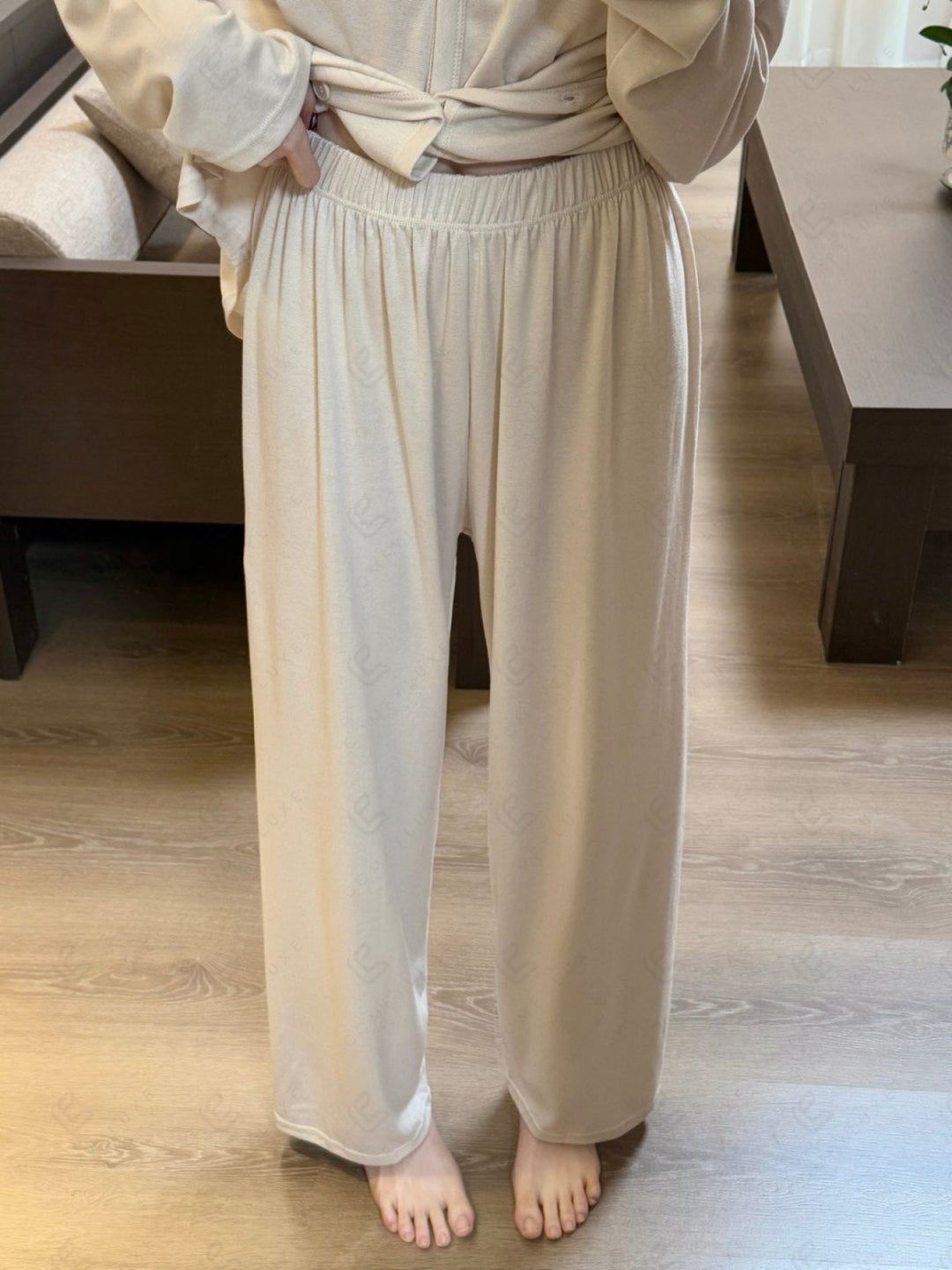 SOLID COLOR LOUNGEWEAR SET APPAREL