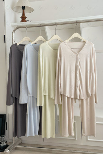 Solid Color Loungewear Sets APPAREL