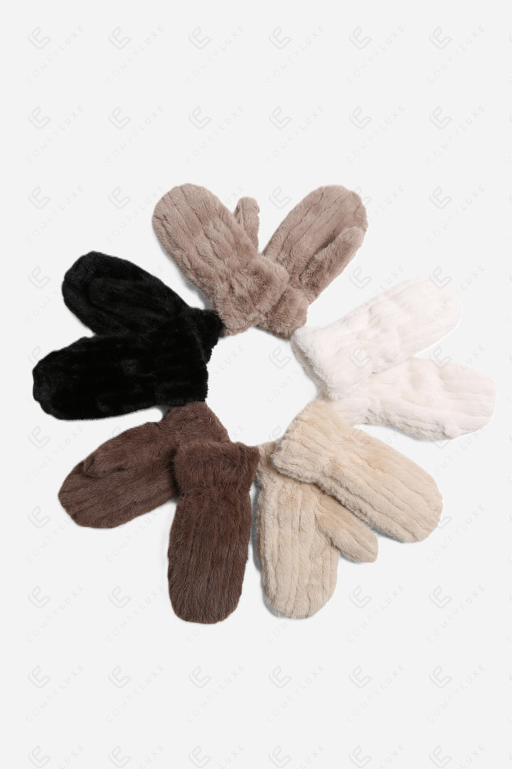 SOLID COLOR MITTENS GLOVES