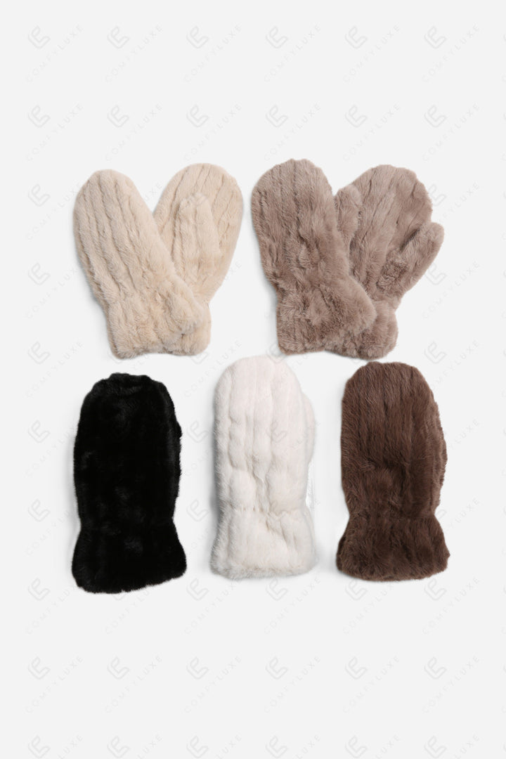 SOLID COLOR MITTENS GLOVES