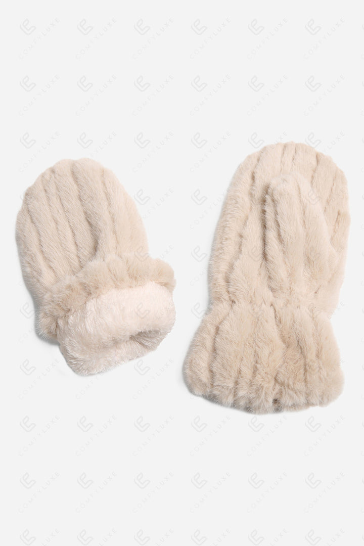 SOLID COLOR MITTENS GLOVES