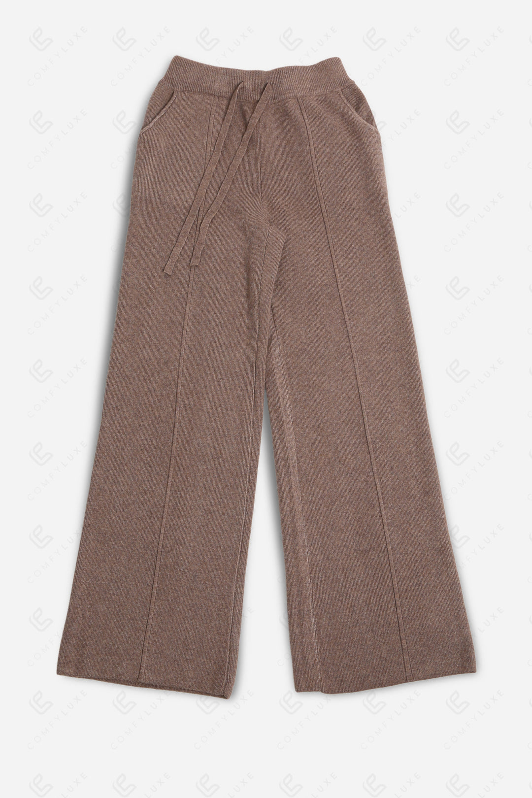 SOLID COLOR PANTS TAUPE APPAREL