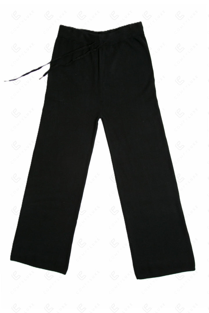 SOLID COLOR PANTS BLACK / M/L APPAREL
