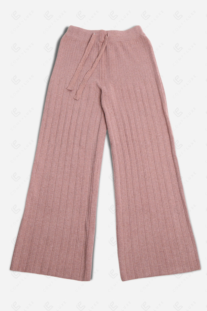 SOLID COLOR PANTS PINK APPAREL