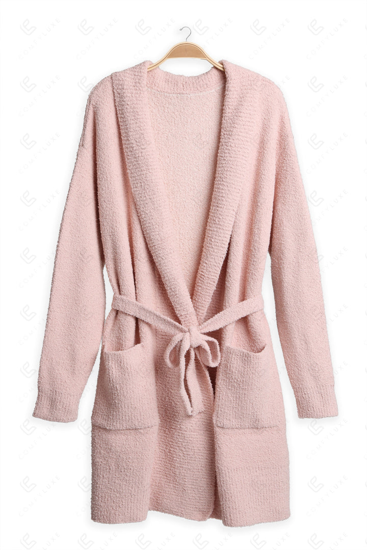 SOLID COLOR ROBE PINK APPAREL