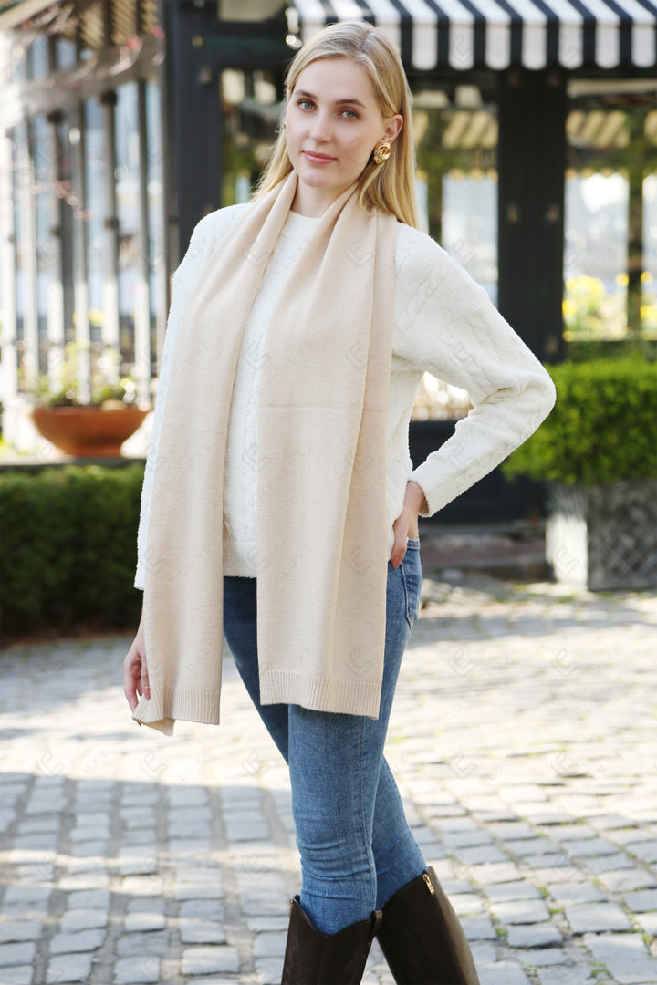 Js2401 Ivory Scarves