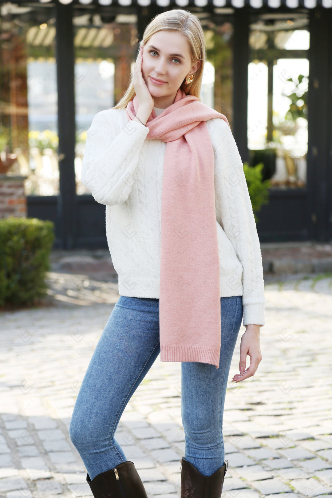 Js2401 Pink Scarves