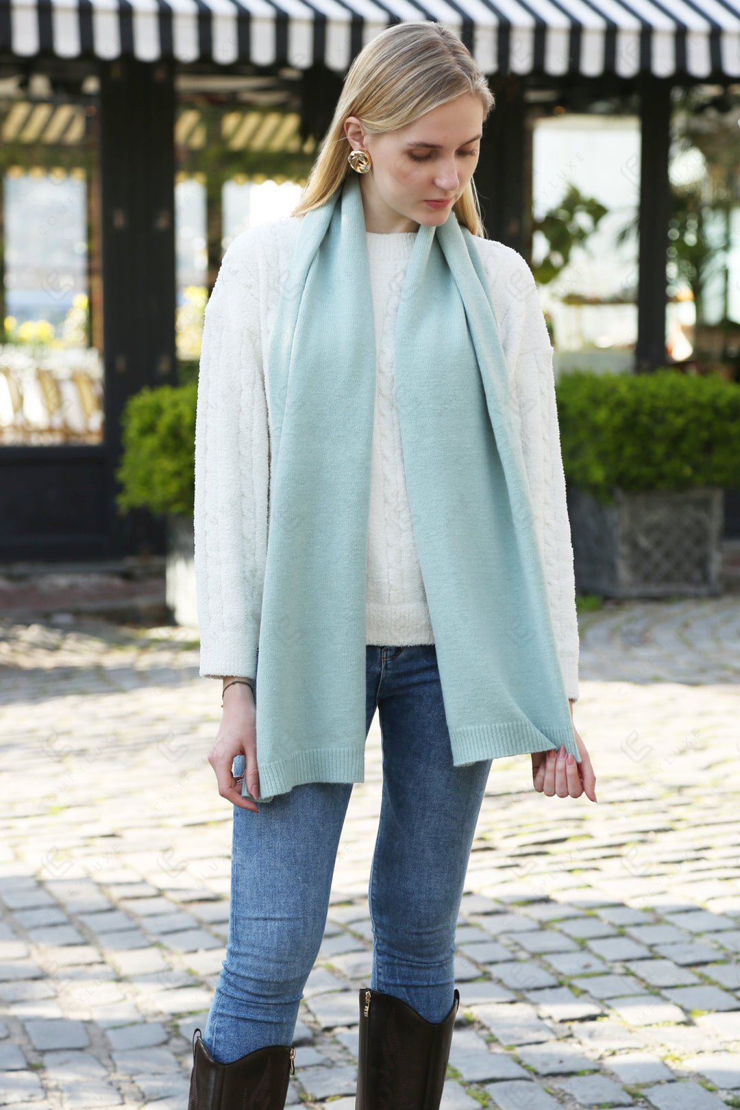 Js2401 Sage Scarves