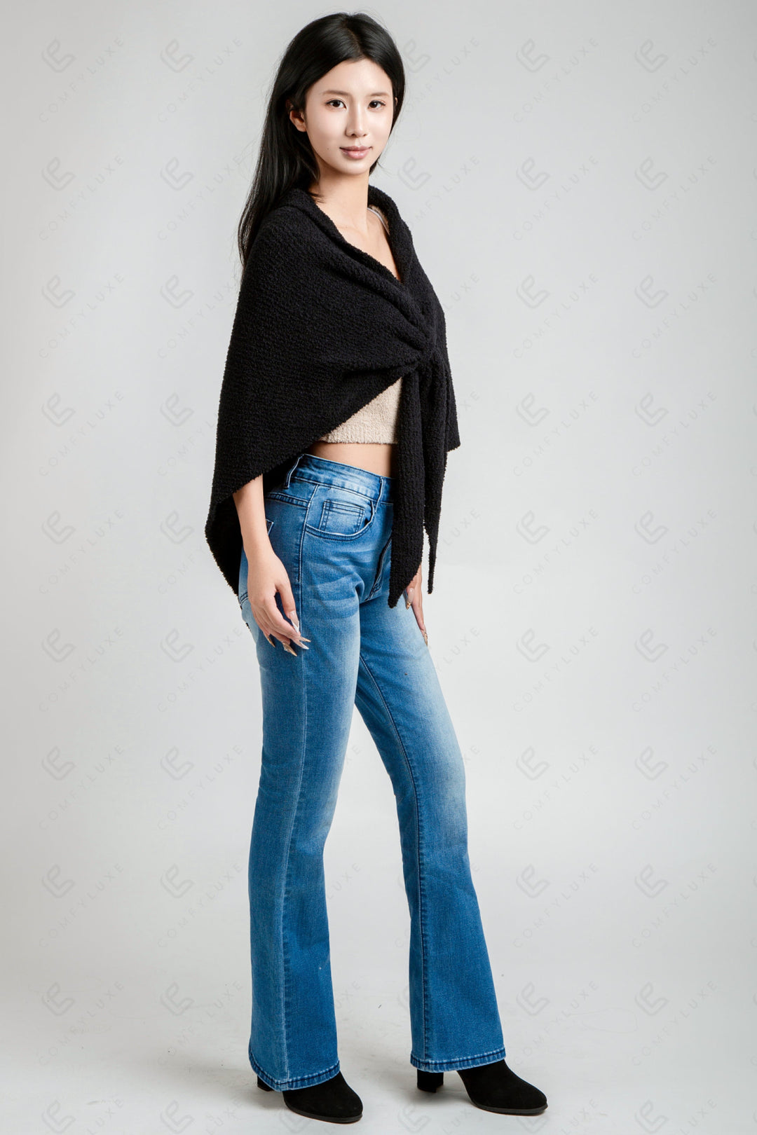 SOLID COLOR SHAWL APPAREL