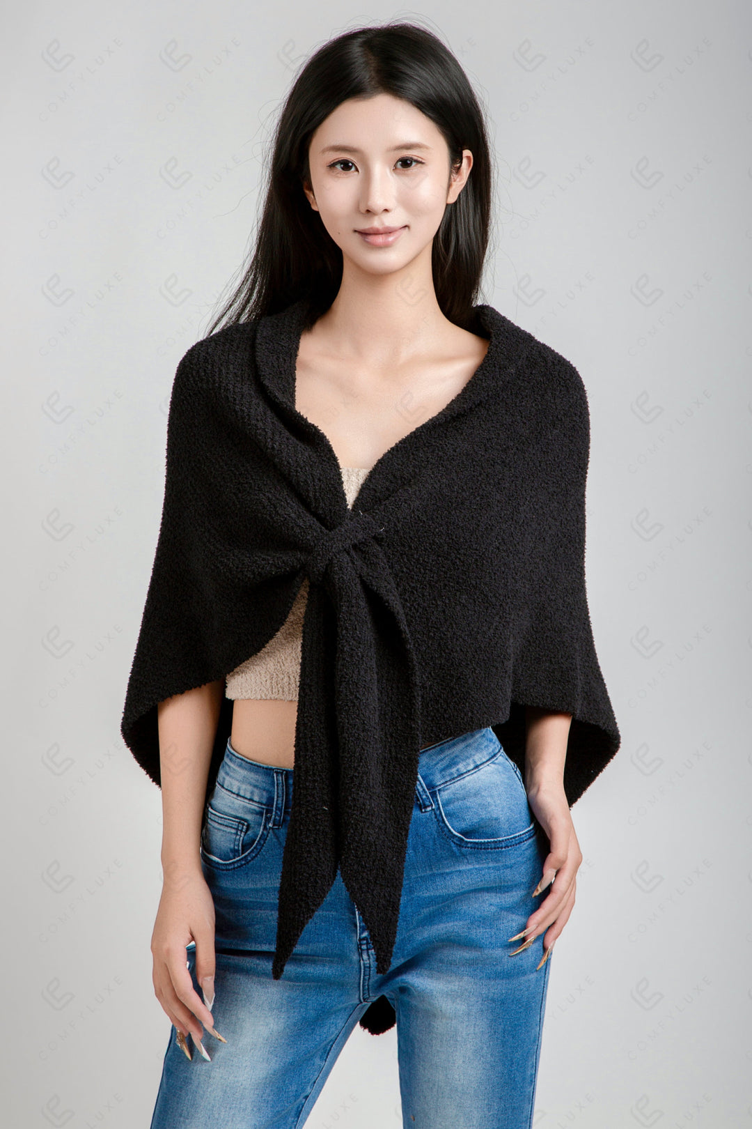 SOLID COLOR SHAWL APPAREL