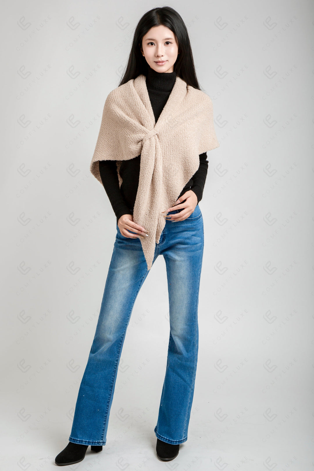 SOLID COLOR SHAWL APPAREL