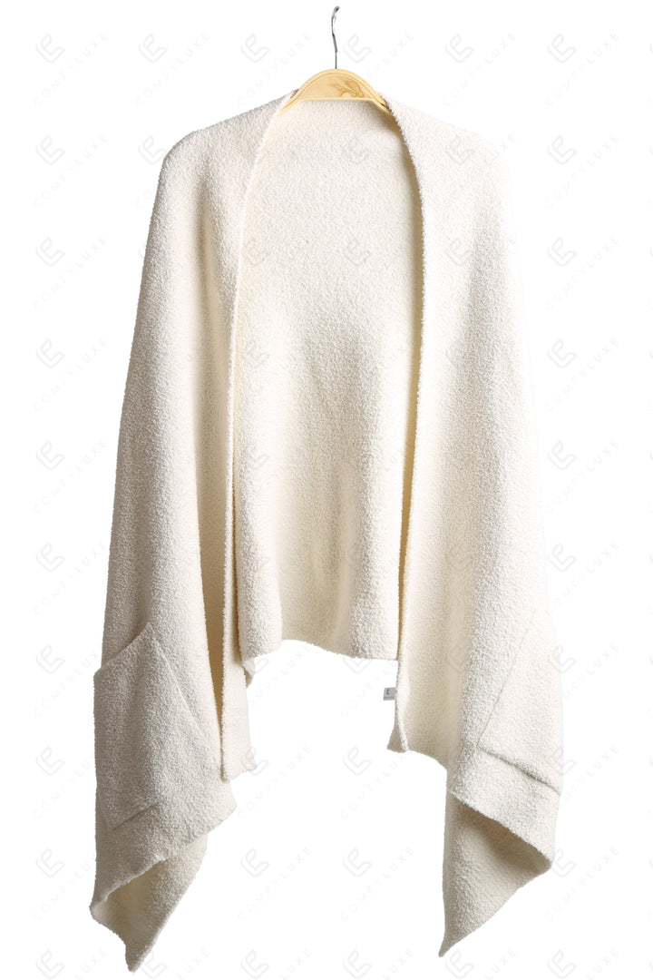 SOLID COLOR SHAWL CARDIGAN APPAREL