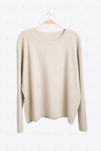 Load image into Gallery viewer, SOLID COLOR SWEATER BEIGE / M/L APPAREL
