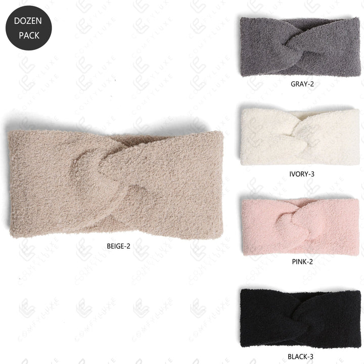 SOLID COLOR TWIST KNOT HEADBAND HEADWEAR