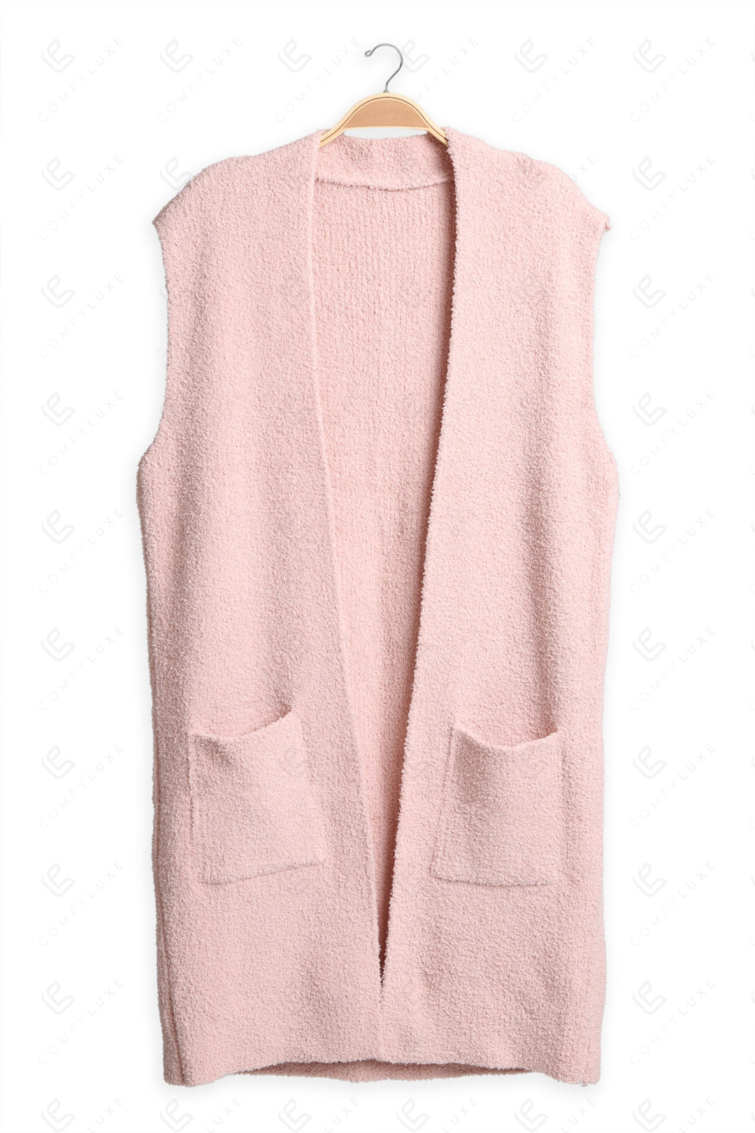 SOLID COLOR VEST PINK APPAREL