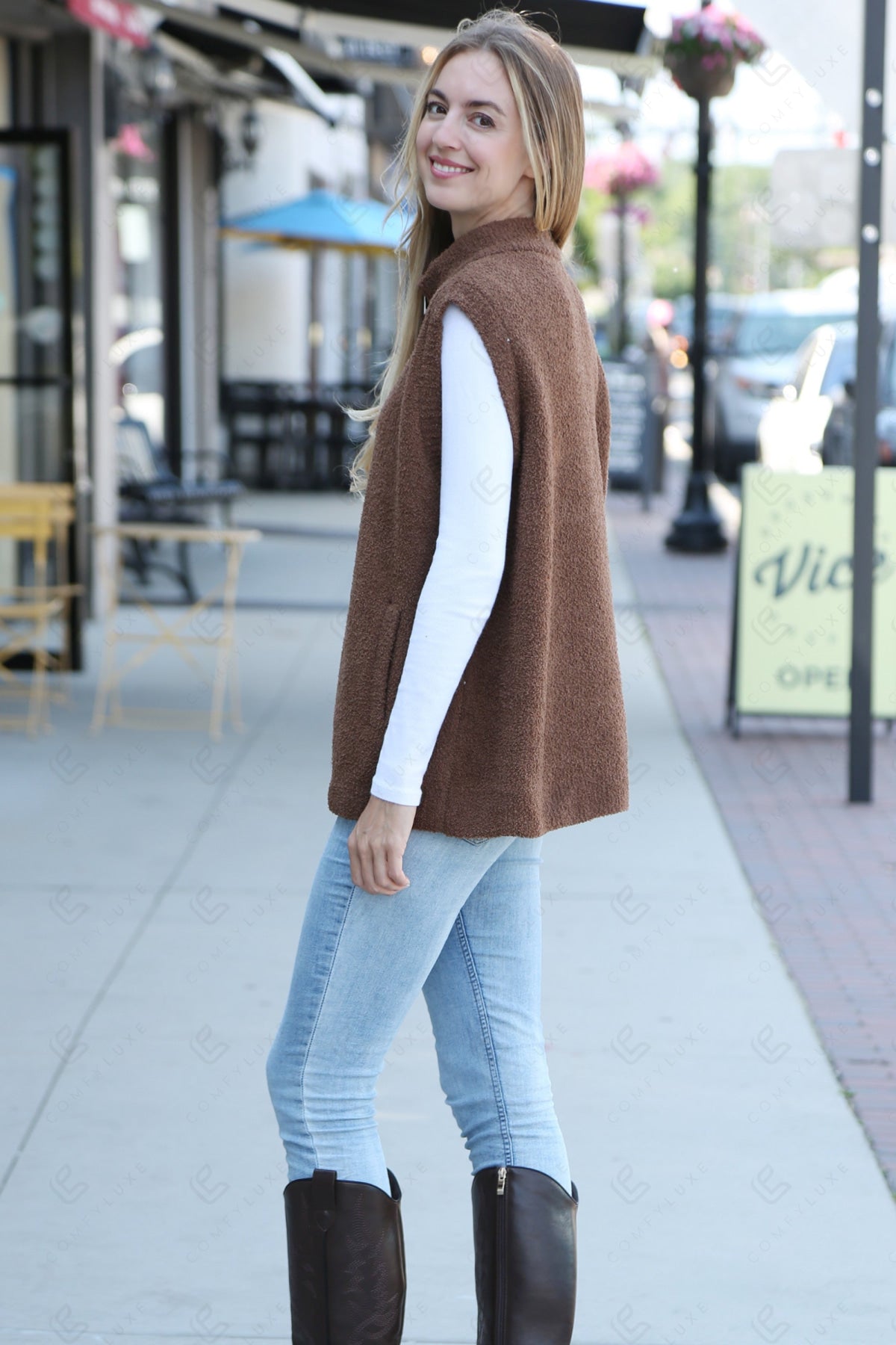 SOLID COLOR VEST APPAREL