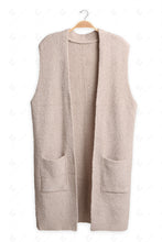 Load image into Gallery viewer, SOLID COLOR VEST BEIGE APPAREL
