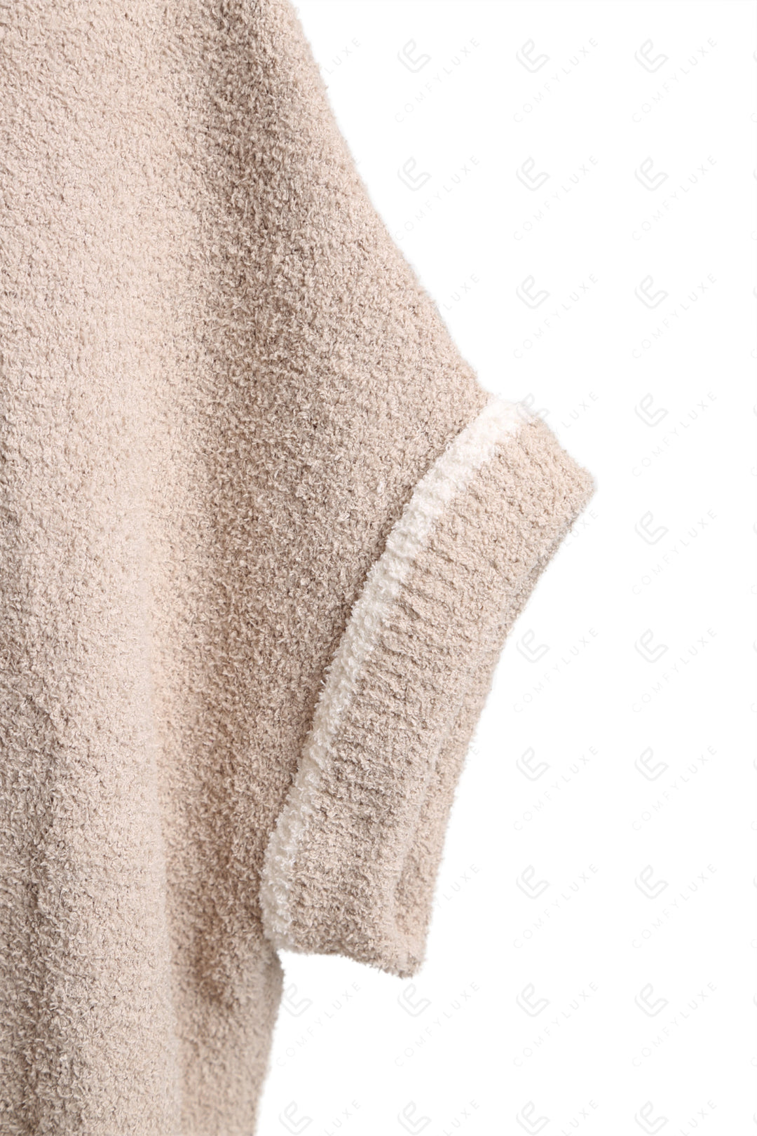 SOLID COLOR W/ COLORED EDGE PATTERN SWEATER APPAREL