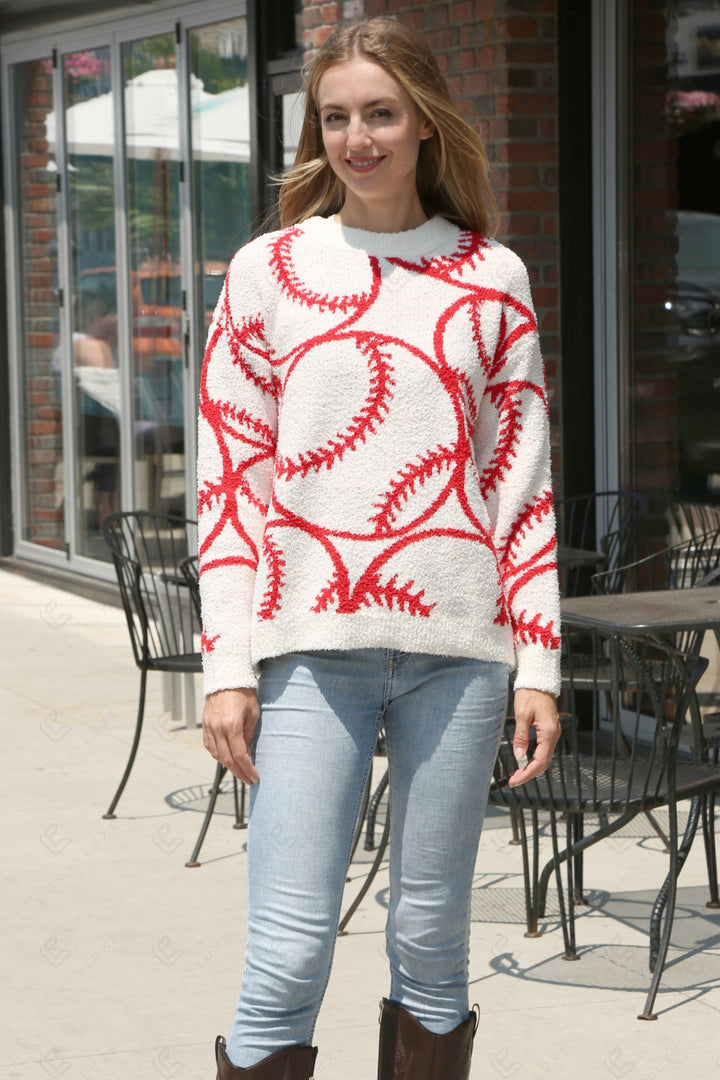 SPORTS PATTERN SWEATER BASEBALL APPAREL