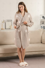 Load image into Gallery viewer, STAR PATTERN ROBE BEIGE APPAREL
