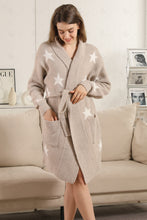 Load image into Gallery viewer, STAR PATTERN ROBE BEIGE APPAREL
