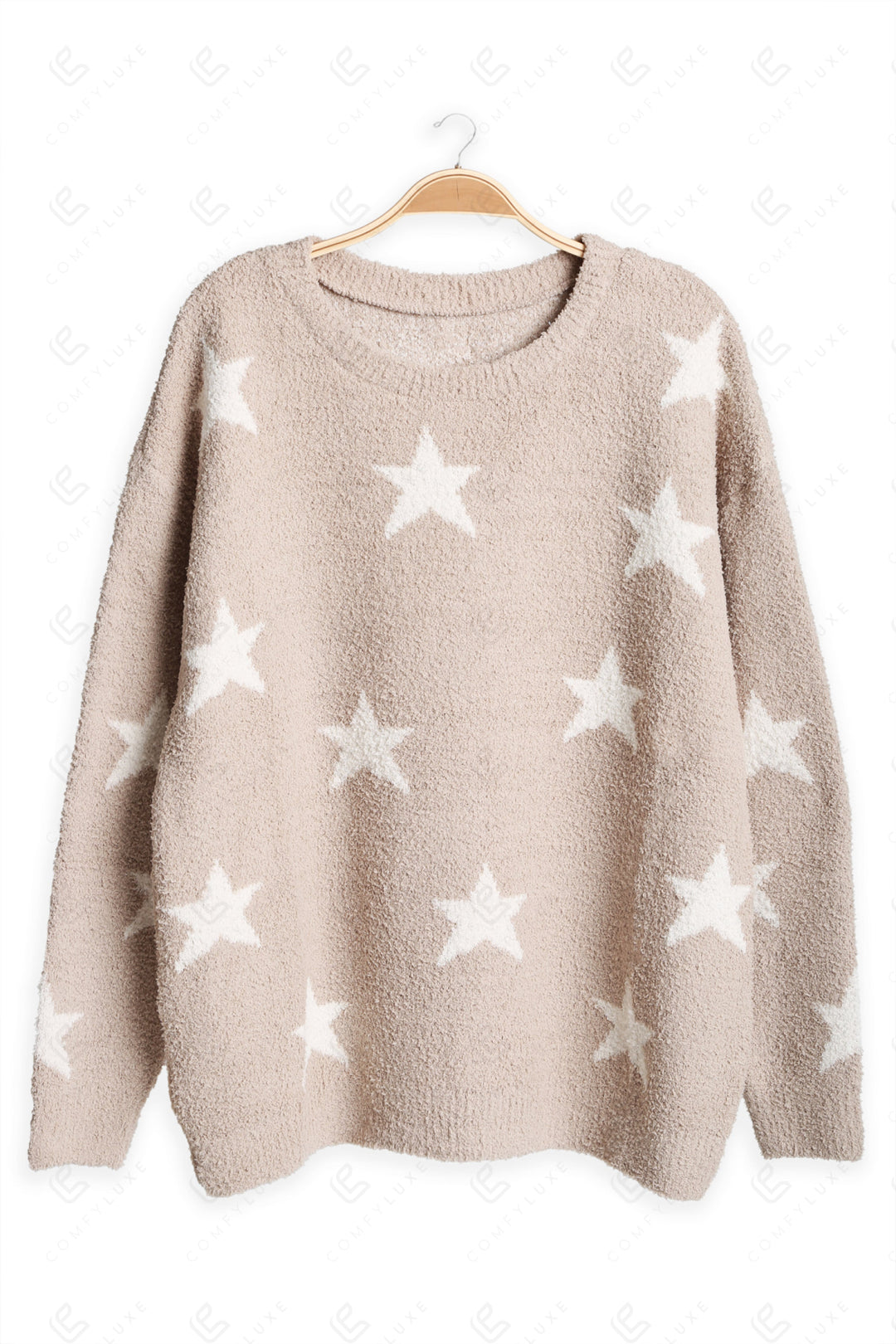 STAR PATTERN SWEATER BEIGE APPAREL
