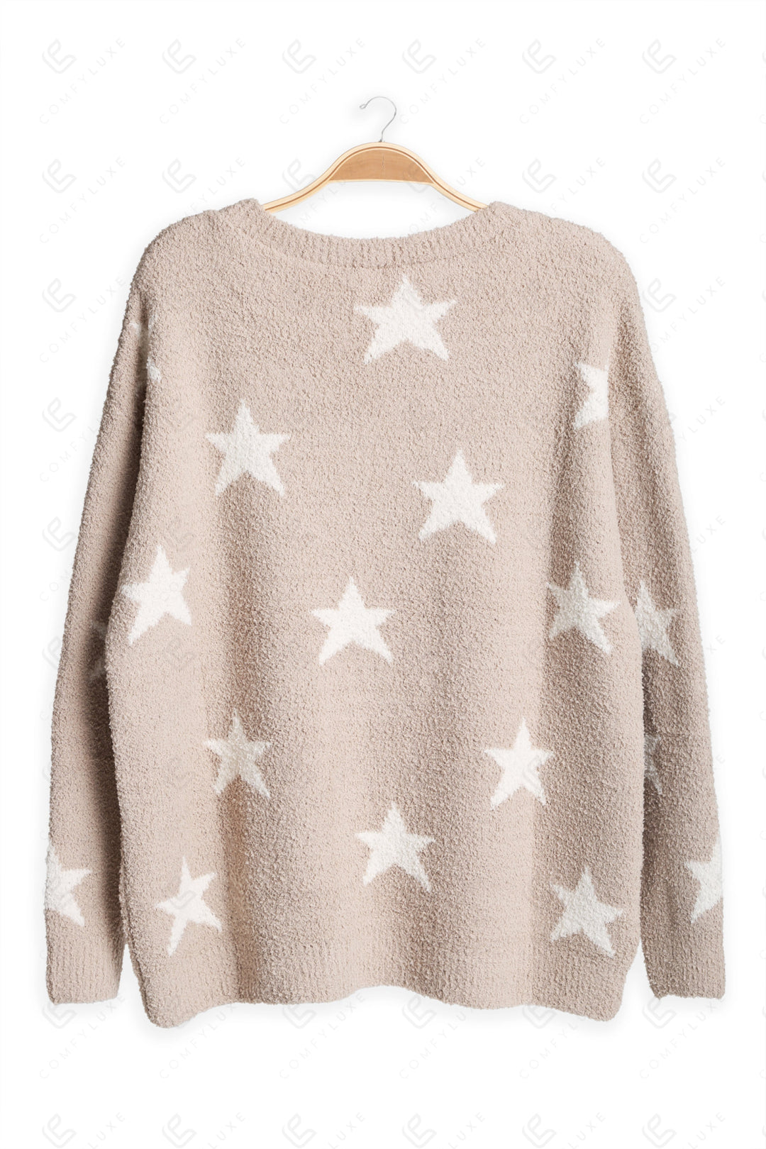 STAR PATTERN SWEATER BEIGE APPAREL